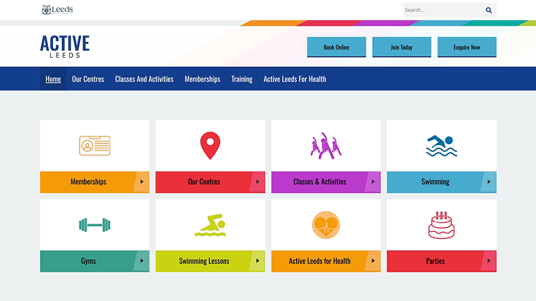 Active Leeds website