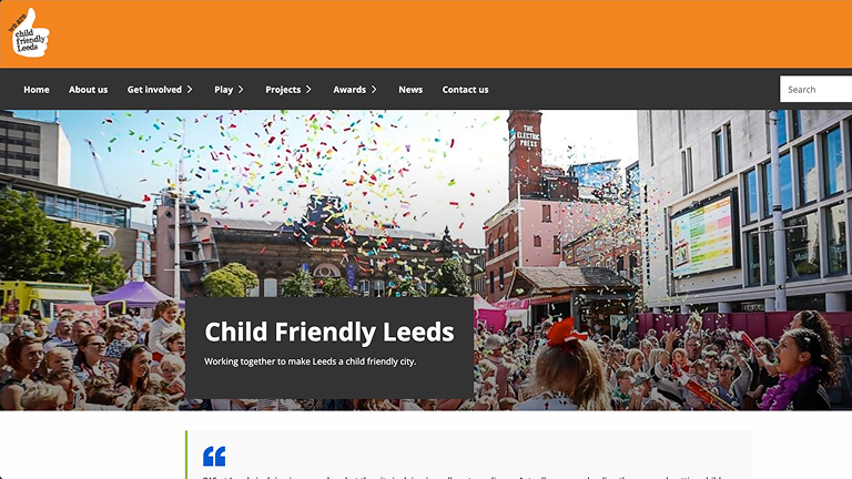 Child Friendly Leeds website