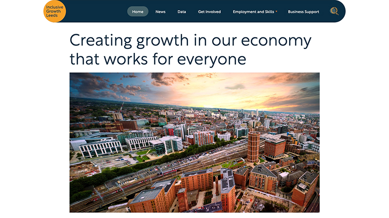 Inclusive Growth Leeds website