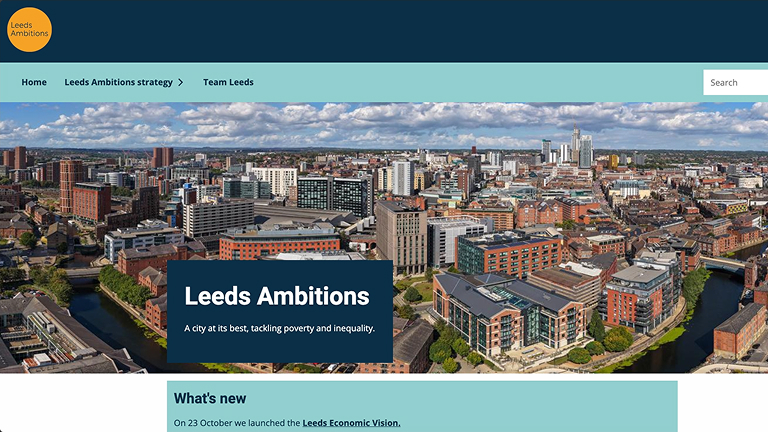 Leeds Ambitions website