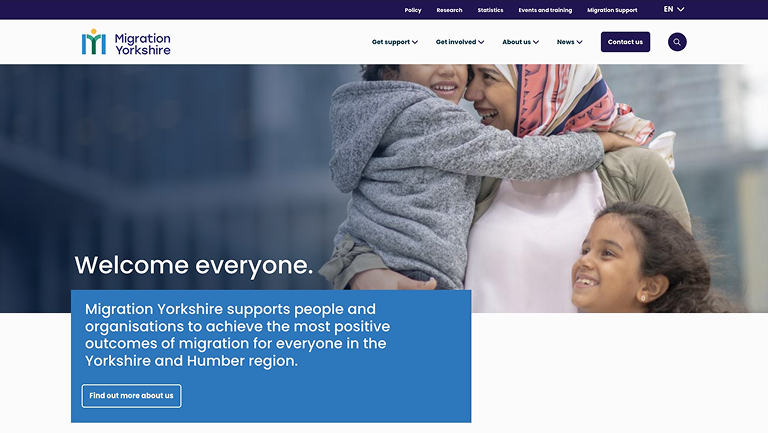 Migration Yorkshire website