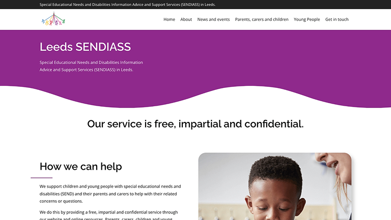 Sendiass website
